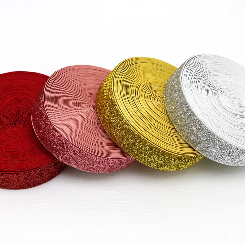 (10 Meters/roll) 1'' 2.5cm Powder Coated Velvet Ribbon Wholesale Gift Packaging Decoration Christmas Lace Ribbon Holiday Party