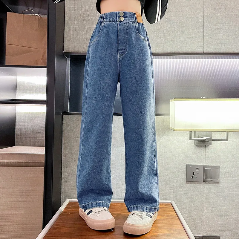 【Anyone more】Kid Washing Long Wide Autumn Denim Pants Amazon.com: YaYabroe Fashion Kids Girls Ripped Distressed