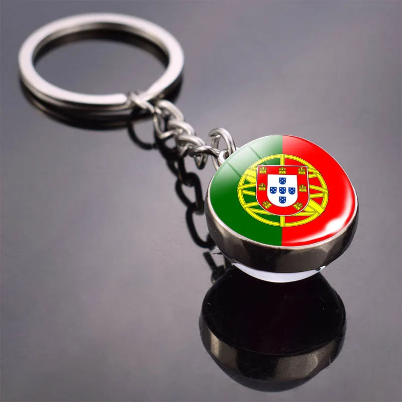 Iran National Flag Keychain | Stainless Steel & Inlaid Glass Keyring | Gift For Men & Women - View #11