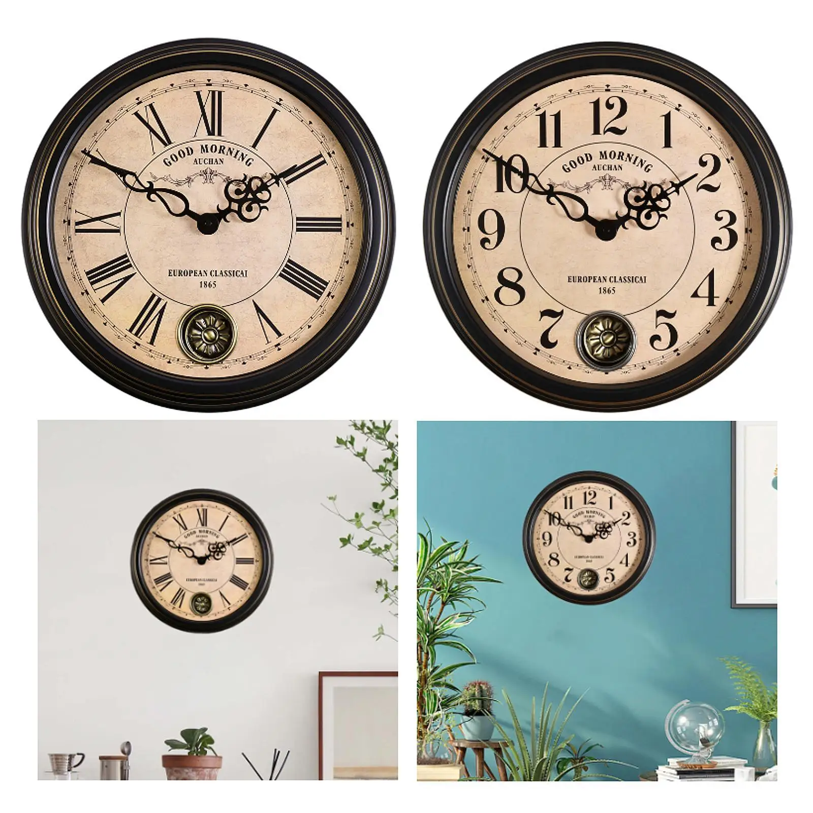 Interior Wall Clock European Design Decorative Clock for Bedroom Home Shelf Interior Wall Clock European Design Decorative Clock for Bedroom Home Shelf