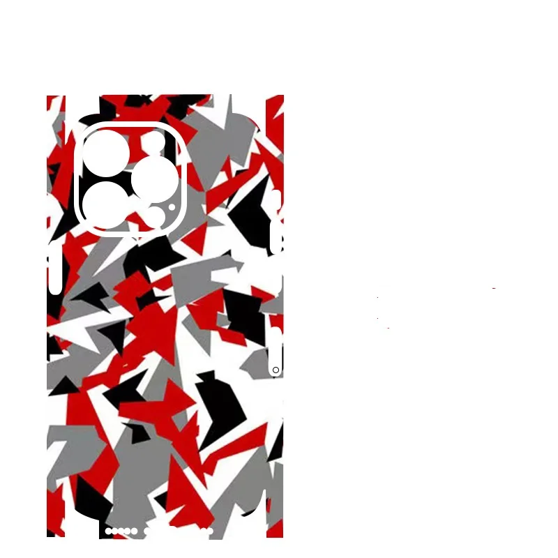 Camouflage Decal Skin Per Iphone14 13 12 Pro Max Back Screen Protector Film Cover Wrap Camo Anti-Scratch Durevole Sticker