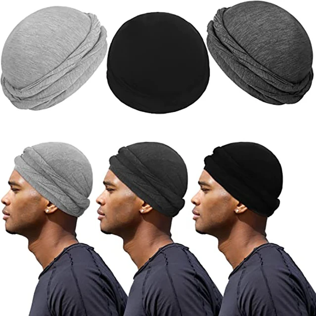 2 Pcs Turban for Men Dreads Head Scarf Durag Men Turban Scarf Tie Turban  Vintage Twist