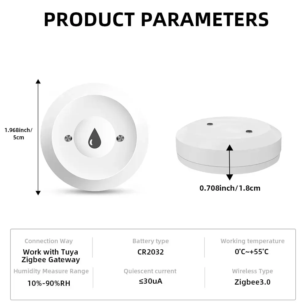 Tuya Zigbee Door Window Sensor Gateway Hub Water Leak Detector Pir Motion Sensor