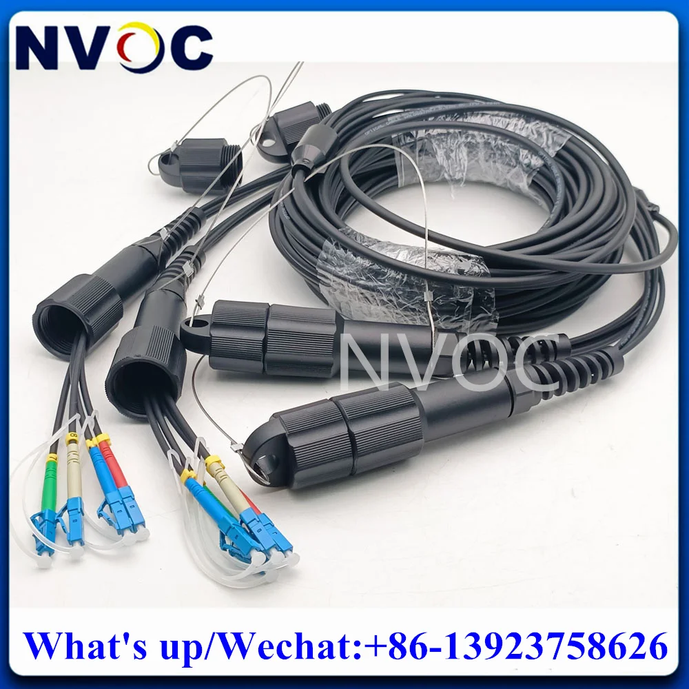 

8Fibers 300M SM 9/125 G657A,LSZH/TPU,5.0mm,8Cores PDLC/SC/FC/STUPC 8F Single Mode Armored Fiber Optical Patch Cord Cable No Reel