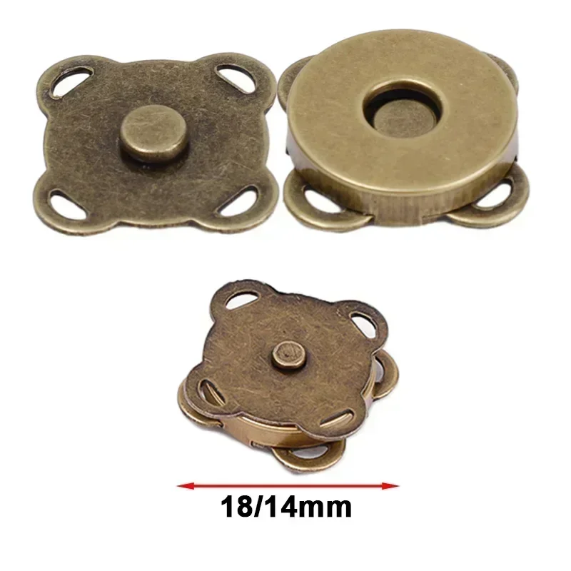 1-50set Magnetic Snap Fasteners Clasps Buttons Handbag Purse Wallet Craft Bag Parts Mini Adsorption Buckle DIY Craft Wholesale