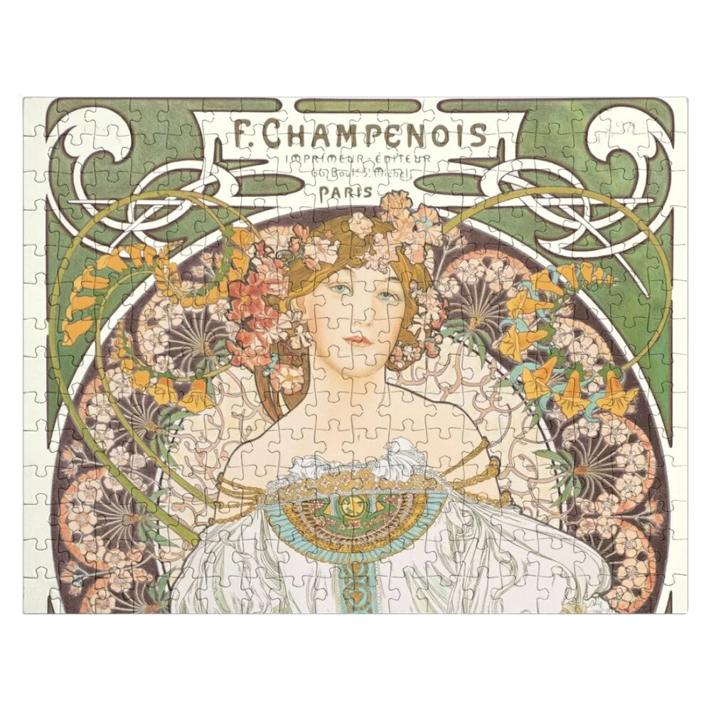 HD. F. Champenois, by Alphonse Mucha HIGH DEFINITION (Original colors) Jigsaw Puzzle Wooden Puzzles Novel Toys For Children 2022