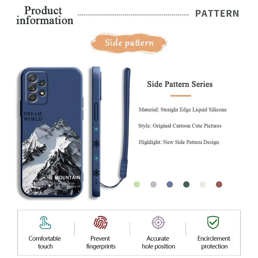 Snow Mountain TPU Phone Case - Elegant Winter Design