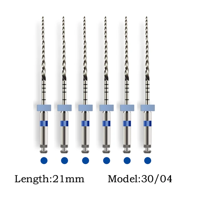 Enhanced Dental Endodontic NiTi File System for Effective Treatment - 6 Pieces/Box