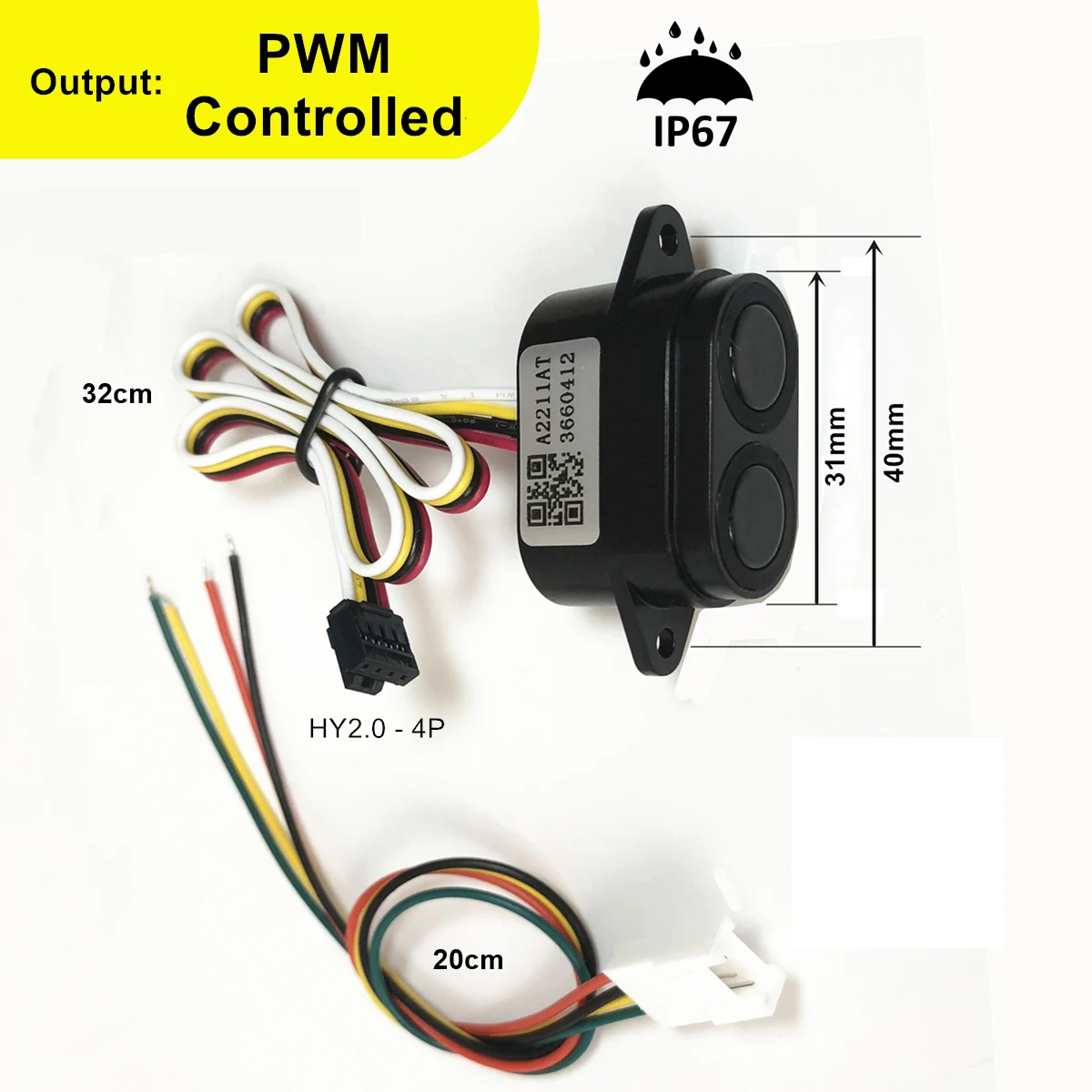 Waterproof Mini Ultrasonic Distance Measurement Sensor