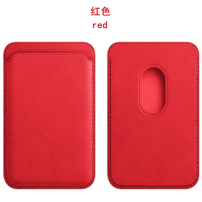 MagSafe Magnetic Leather Card Holder Wallet Case