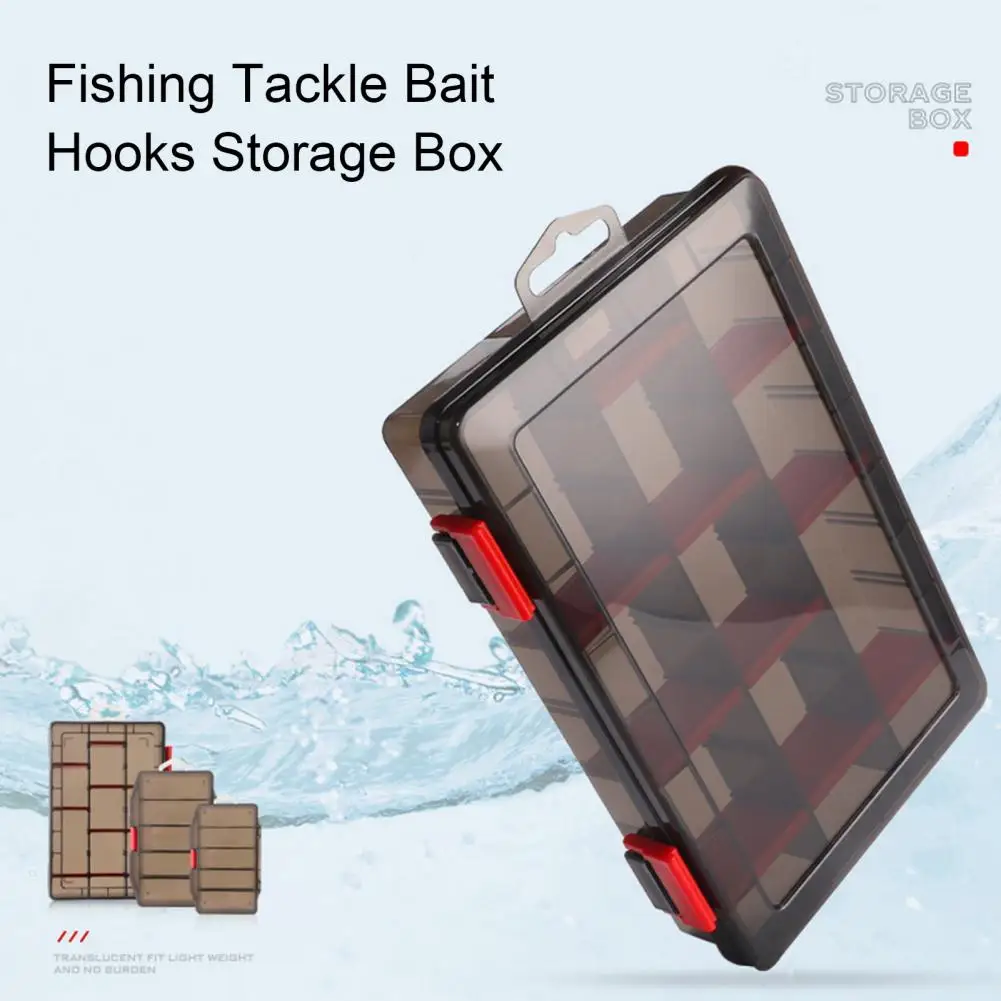 Lure Bait Organizer Wear resistant Lure Storage Box PP Plastic Versatile Fishing Tackle Bait Hooks Storage Box