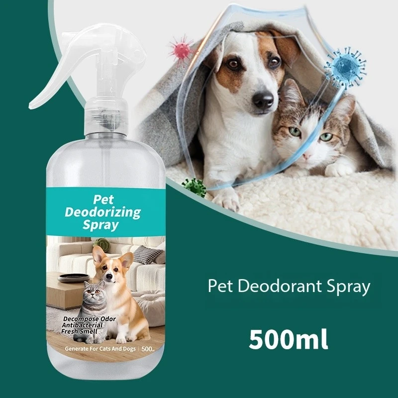 

500ml Pet Deodorant Spray Perfume Sterilizes Removes Odors Indoor Houses Remain Fresh Eliminates Odors of Animal Feces