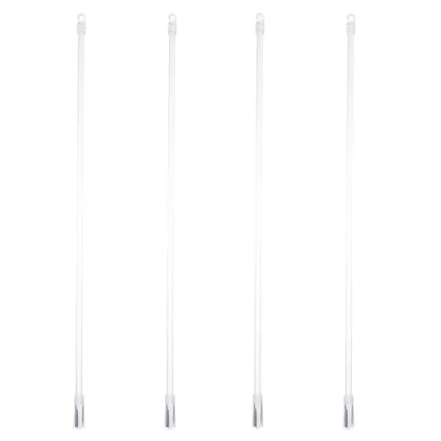 4Db 17 Hüvelykes Vak Pálcák Függőleges Redőnyök Cserealkatrészek Hosszú Ablak Vakok Átlátszó Rúd Függöny Kiegészítők