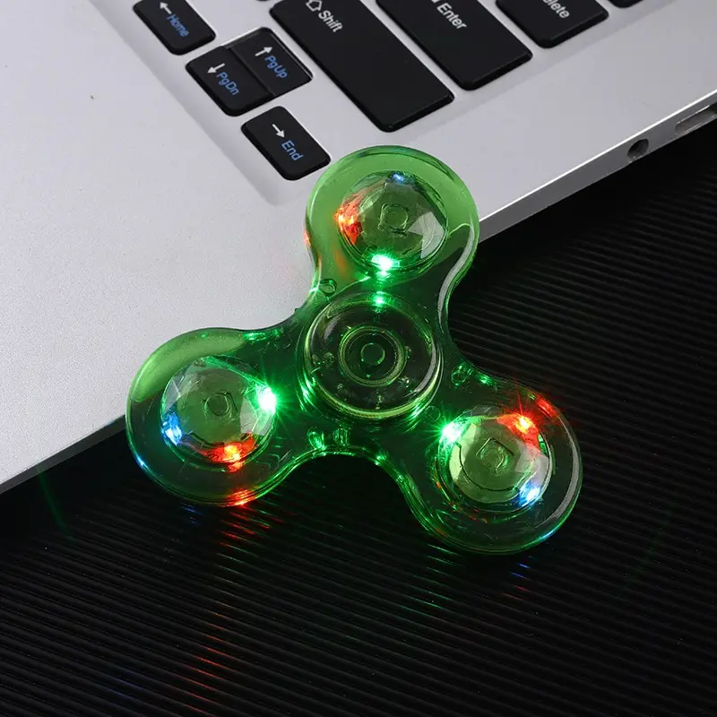 Crystal Luminous LED Fidget Spinner Decompression Luminescent Gyroscope Fun  Relieve Anxiety Toys Adult And Child Birthday Gifts - AliExpress