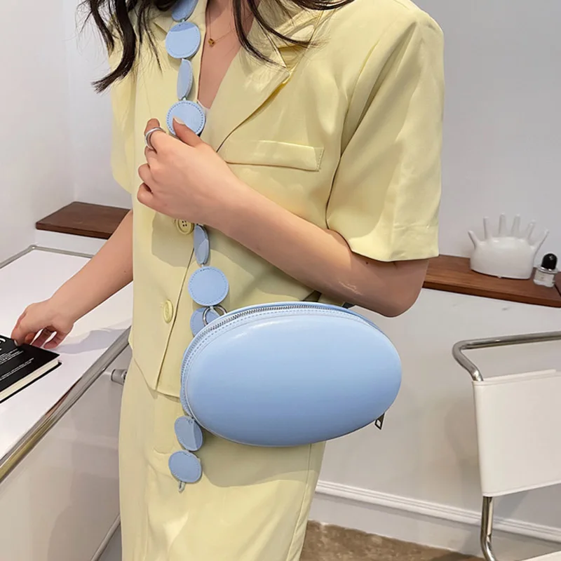 Fashion Oval Design Crossbody Bag for Women Mini Shoulder Bag and Purses Quality Leather Messenger Chest Lady Luxury Handbag crossbody bag women handbags leather shoulder bag pu crossbody bag straw crossbody bag