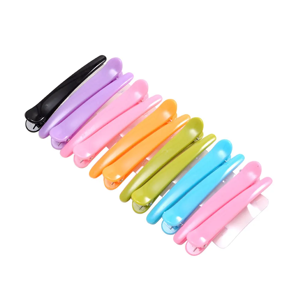 12Pcs 8Cm Duckbill 헤어 클립 여성용 대리석 마감 헤어핀 소녀 강력한 그립 우아한 스타일링 데일리 파티 미팅 헤어 클립