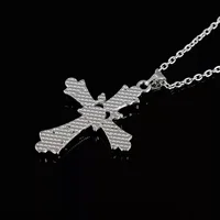 Y2K Fashion Heart Cross Pendant Necklace Pink Crystal Egirl Sweet Cool Clavicle Chain Necklaces Aesthetic Party Jewelry Gifts - Image 4