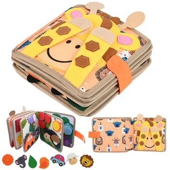 Baby Toy Soft 3D Cloth Book First Book Montessori Infant Early color Cognitive Educational Toys Learning Basic Life Skills Toys 1
