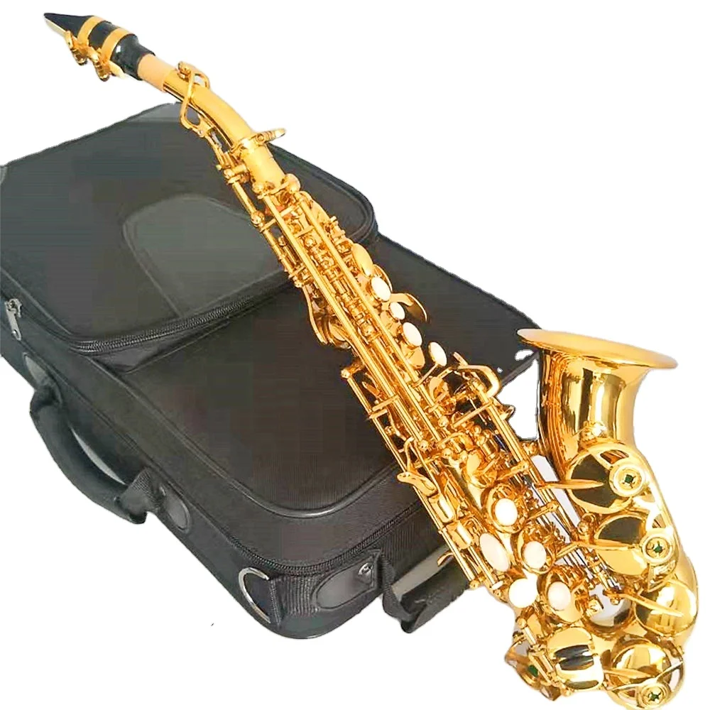 

Хит продаж, Bb brass изогнутый саксофон сопрано