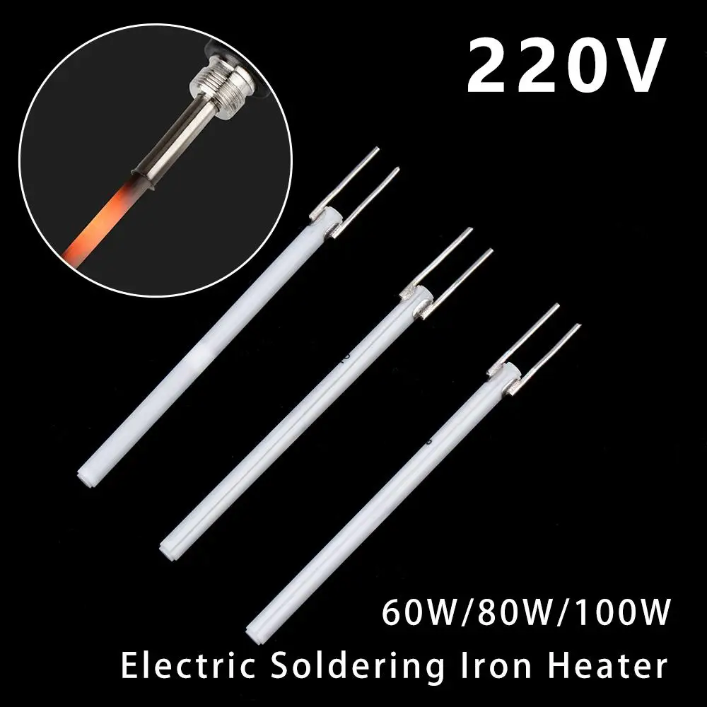 

1pc Adjustable Temperature Electric Soldering Iron Heater 220V 80W 60W 100W Ceramic Internal Heating Element for 908 908S Solder