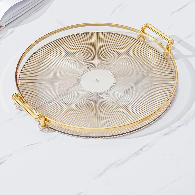 Round Tray Home Living Room Coffee Table Put Teacup Water Cup Storage Tray tea tray