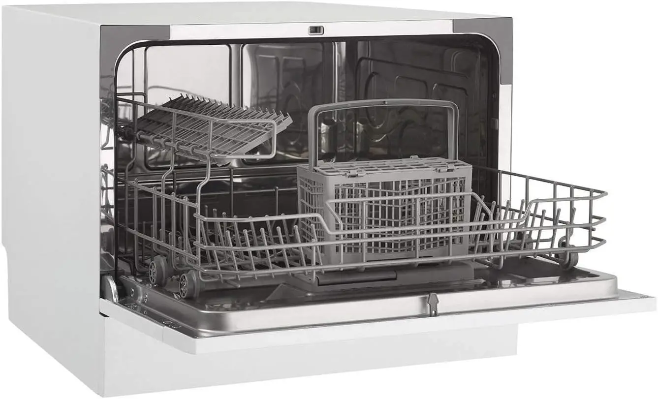 Dishwasher with 6 Place Settings, 6 Wash Cycles and Silverware Basket, Energy Star-Rated with Low Water Con 4