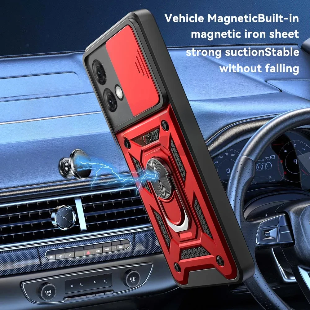 Armor Ring Holder Lens Protect Case - Durable and Stylish Protective Phone Cover