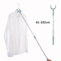 Balcony Fork Pole The Hangers for Clothes Pole Retractable Pole Drying Pole Fork Dress Stick Space Saving Clothing Rack 1