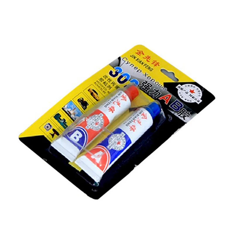 

Hot Sale 2pcs Super AB Glue Liquid Epoxy Resin Adhesive Metal Glass Wood Repair Tools