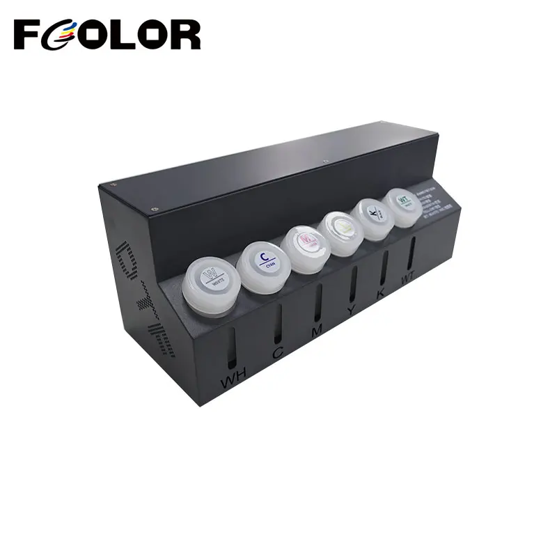 Fcolor New DTF CISS For Epson XP15000 DTF Printer Continuous Ink Supply System with White Ink Automatic Mixing System