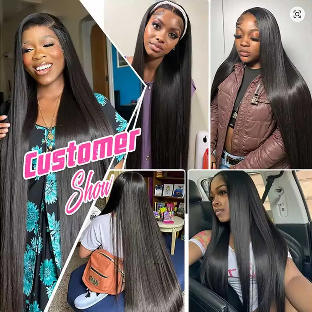 Straight Lace Front Wigs Human Hair 13X6 Hd Lace Frontal Wig 13X4 Bone Straight Human Hair Wig Glueless 5x5 Straight Closure Wig 4