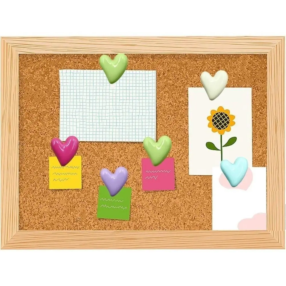 3D 불규칙한 하트 모양 푸시핀 DIY 창의적인 다채로운 푸시핀(상자 포함) 마..