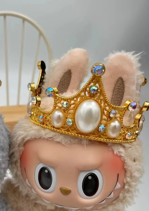 Labubu Zimomo着せ替え服 ウェディングドレス王冠・ネックレス付き Labubu Zimomo着せ替え服 ウェディングドレス王冠・ネックレス付き