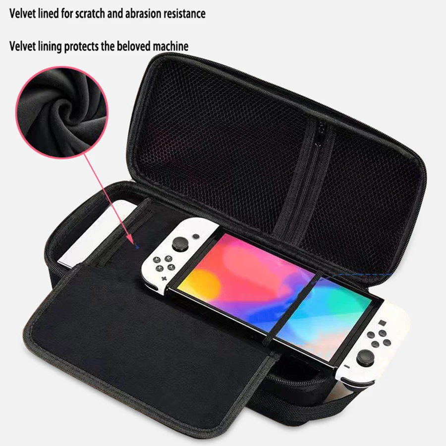 Nintendo 게임 콘솔 보관 가방, OLED 휴대용 보호 가방, 테마 액세서리 스프레이 베이스 핸들 휴대용 보관 가방