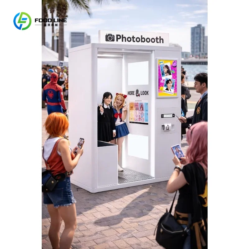 Cabina Fotografica Personalizzata con Schermo Touch Screen, Attrezzatura Portatile per Selfie per Eventi Commerciali e Feste - immagine 4
