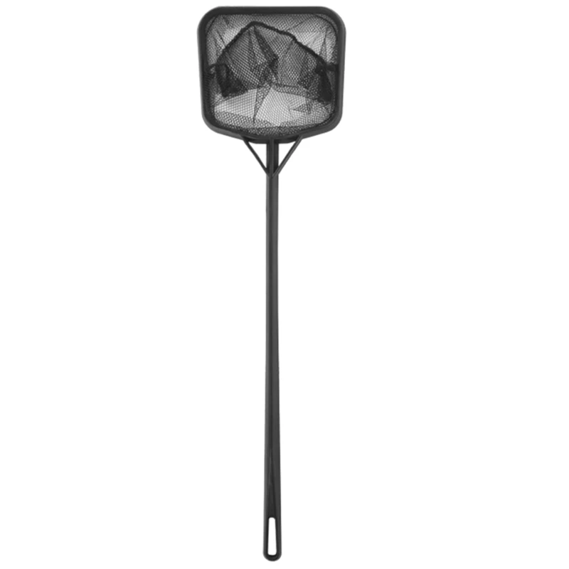 Aquarium Fish Net Portable Square Fishing Net with Long Handle Fish Tanks Aquariums Landing Net Fish for Float Item Cleanning Tool