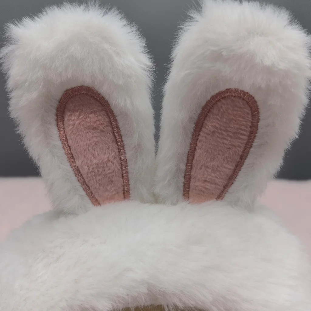 Plush cute rabbit hat for cats and small dogs cat decoration accessories soft pet supplies cat head cover hat