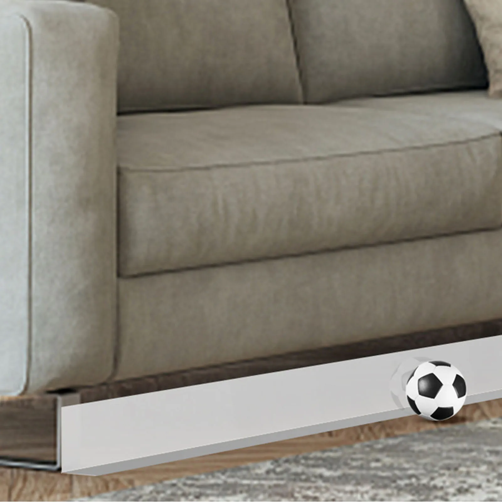 Toy Blockers Adjustable Bumper for Furniture Under Couch Blocker Stop Things From Going Under Sofa Furniture Bed for Pets Kids furniture cover,sofa gap filler