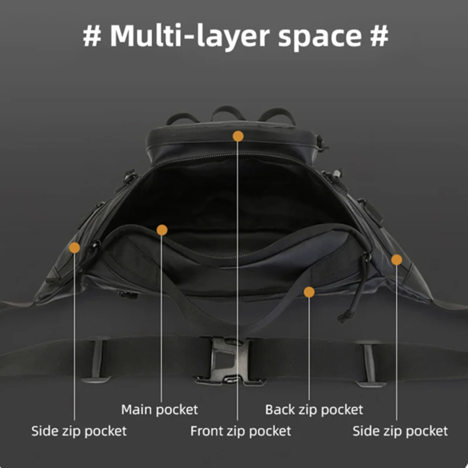Fishing Camping Waist Chest Backpack Fishing Lure Tackle Men Outdoor Molle Shoulder Bags Travel Hunting Accessories