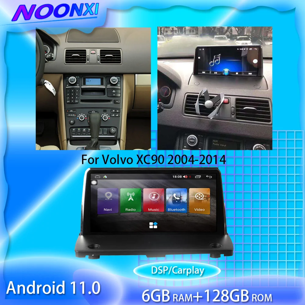 

For Volvo XC90 2004 2005 2006-2014 128G Android11 Car Radio Stereo 2 Din Multimedia Player GPS Navigation Touch Screen Head Uni