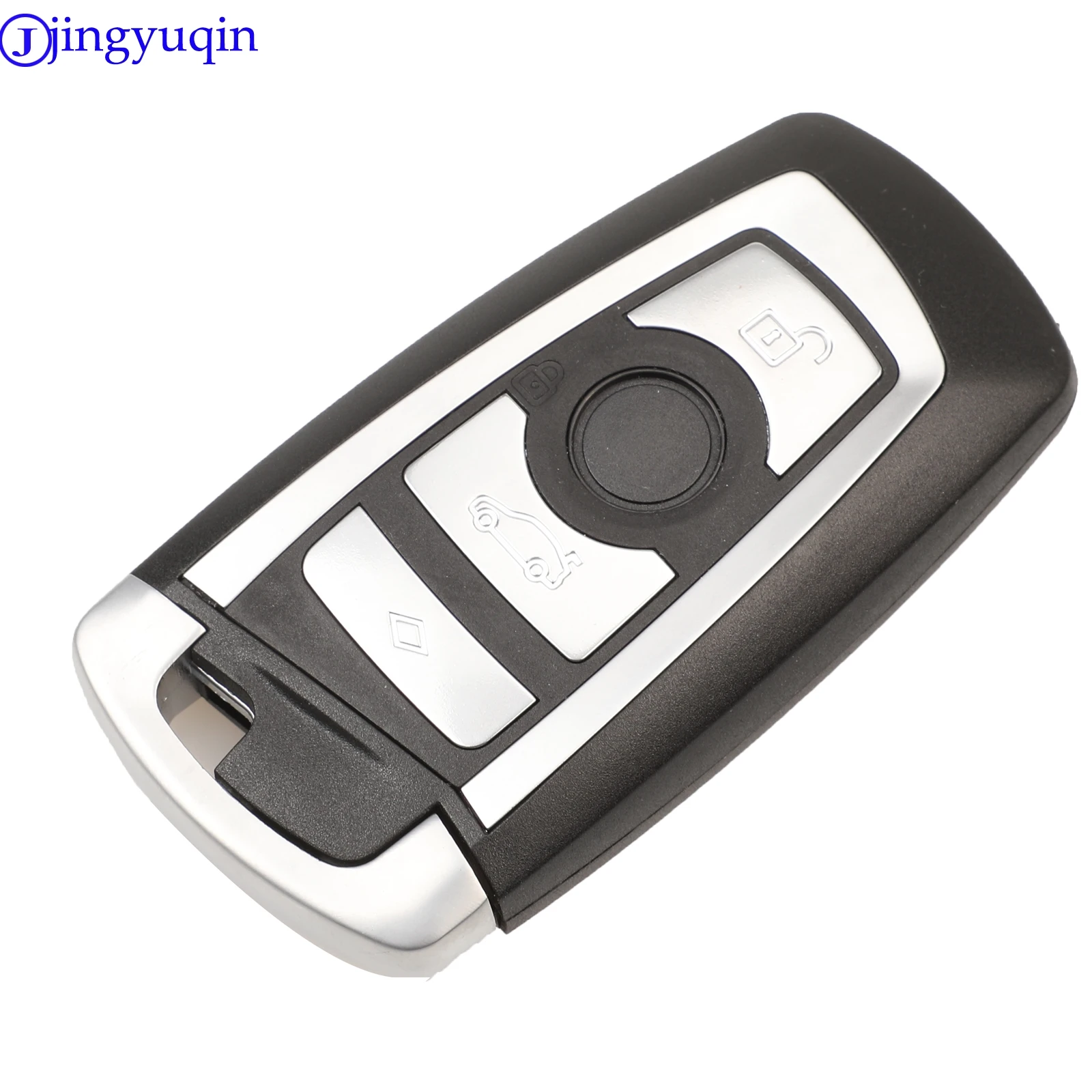 jingyuqin 4B Smart key Shell Cover Case Keyless BMW CAS4 F 3 5 7 Series E90 E92 E93 X5 HU100R Uncut Blank Blade key shell