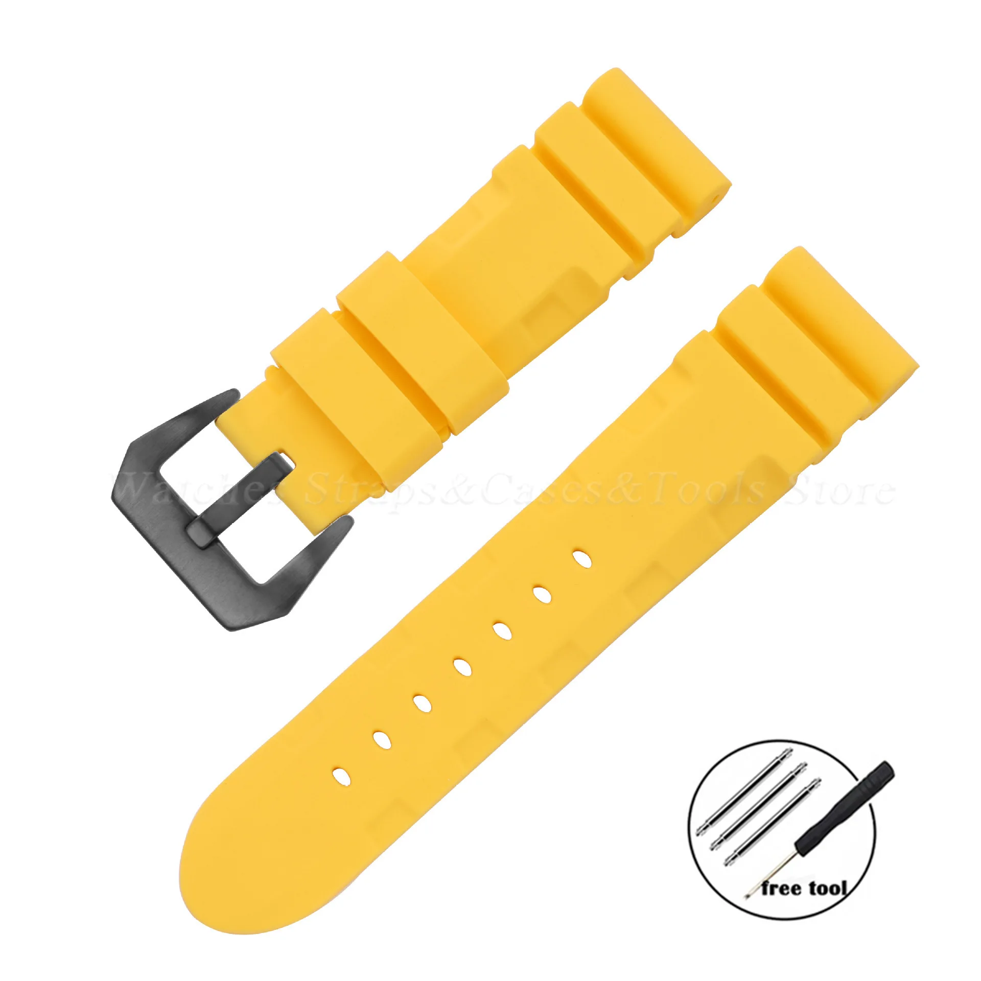 Silicone Watch Strap - Premium Rubber Bracelet Replacement