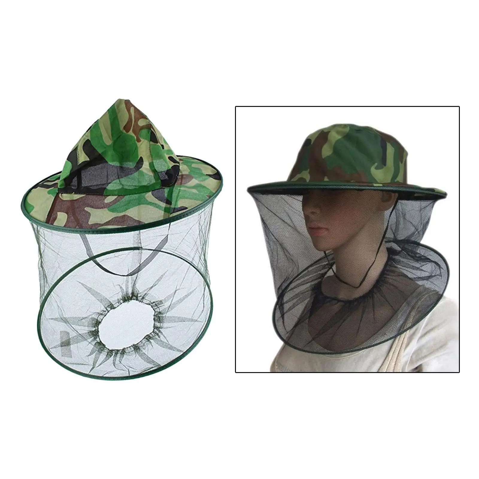 Beekeeping Netting Hat Face Protector for Gardening Outdoor Sports Fishing