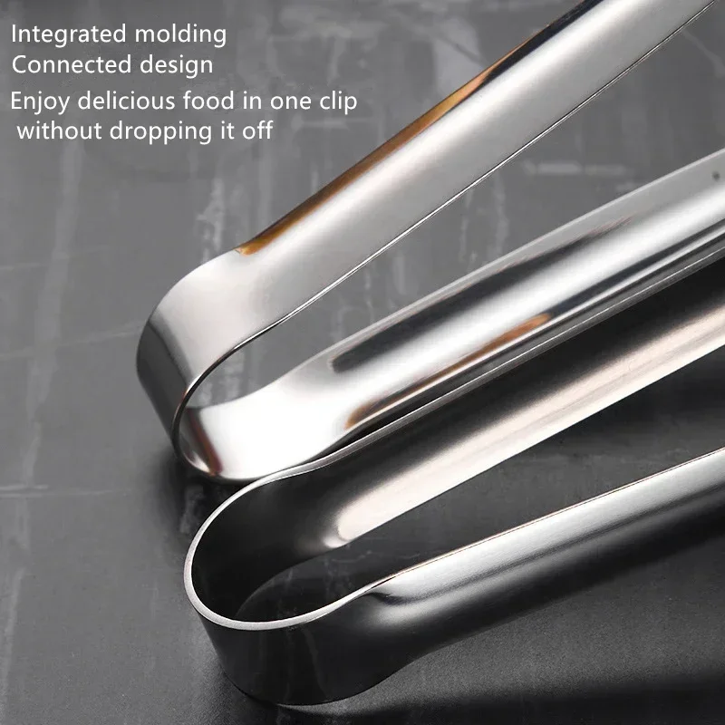 Stainless Steel Locking Tongs - Multi - Purpose  BBQ  &  Cooking  Tool  for  Steak,  Salad,  Baking  with   Non-Slip   Grip