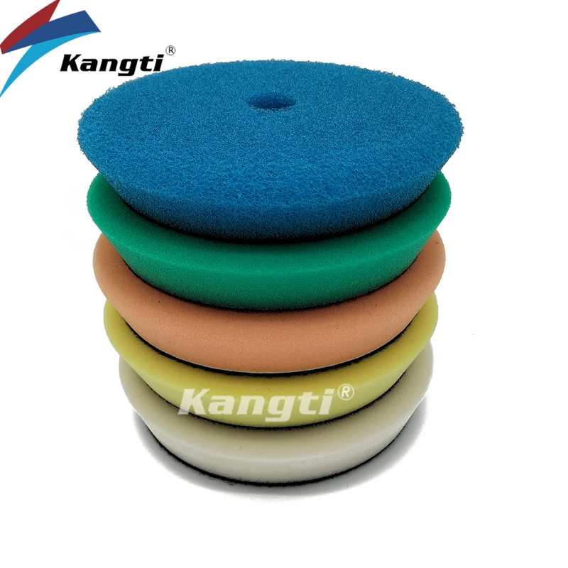 Waxing Sponge Pad 3/5/6Inch DA/RO Polishing Pad Polisher Flat Sponge Polisher Pads For Car Accessories