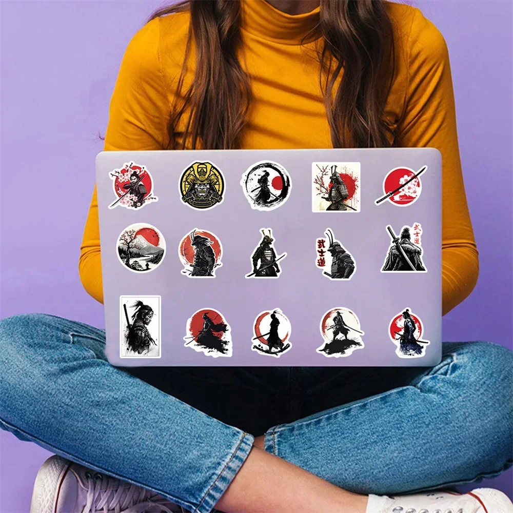 Cartoon DIY Retro Bushido Graffiti Stickers 50pcs Phone Scrapbooking Materiales Laptop Suitcase Sticker Vintage