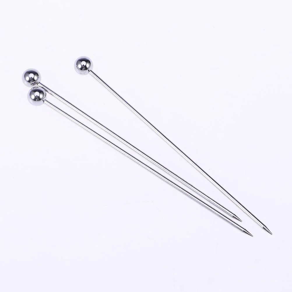 

Stainless Steel Cocktail Picks Practical Fruit Pick Useful Stirring Stick Party Supplies For Home Bar