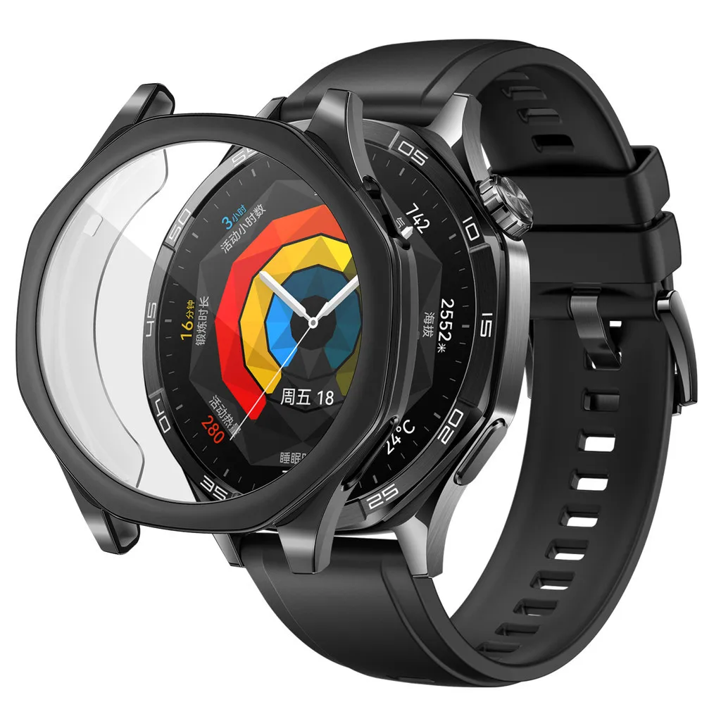 Watch Accessories Watch Protective Case TPU Protective Case For Huawei Watch GT5 46mm 41mm Anti-Scratch Case Screen Protector Soft TPU All-Around Bumper Cover