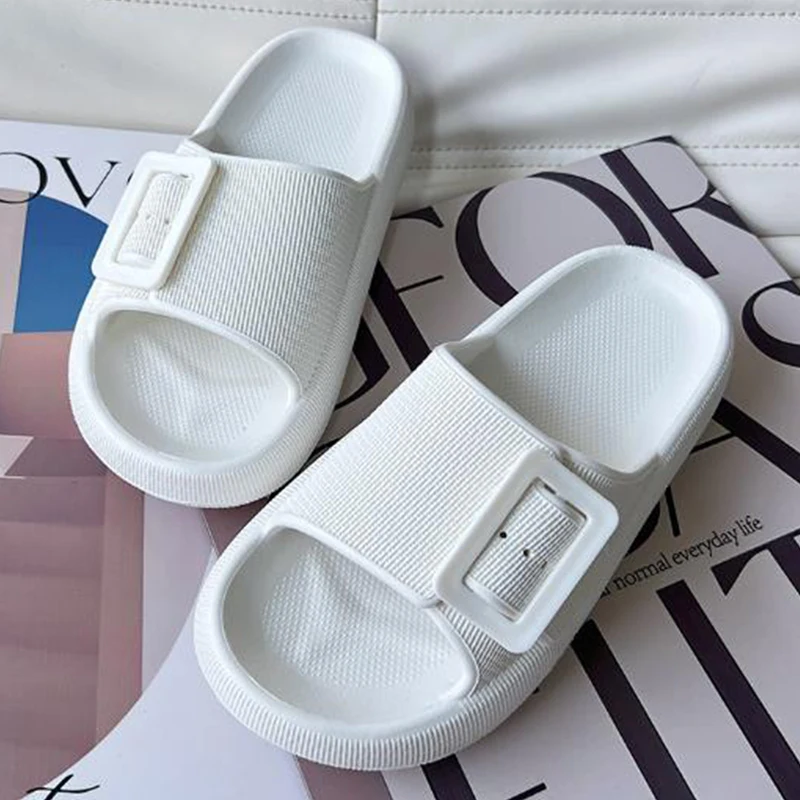 Women's Summer EVA Slippers Thick Sole Bathroom Soft Couple Slippers