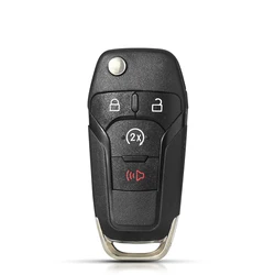 Premium Flip Remote Car Key Case - Enhanced Design with 2 - 4 Button Flexibility (Green)